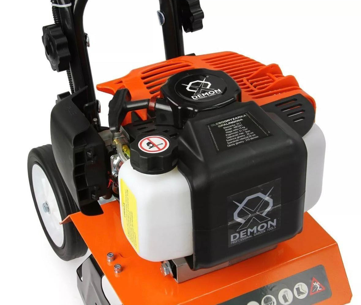 Benzin-Motorhacke 2-Takt 51,7ccm Gartenfräse 30cm
