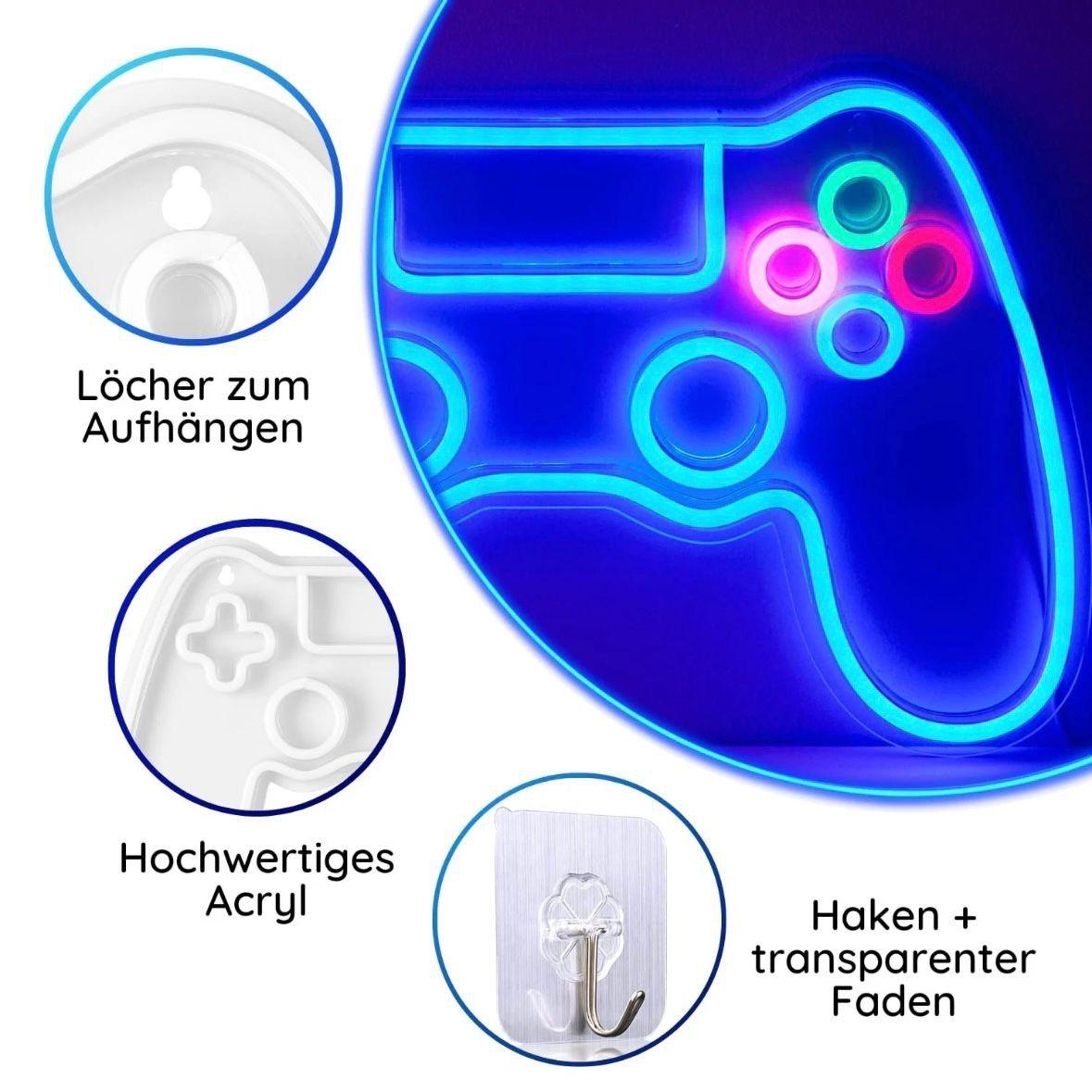LED Neon Schild Gamepad