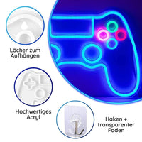 LED Neon Schild Gamepad