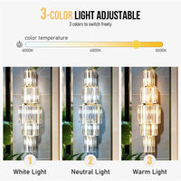 Kristall-Wandleuchte LED dimmbar luxuriöses Design
