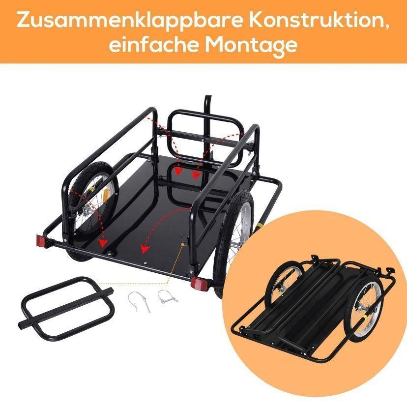 Fahrradanhänger Lastenanhänger 40kg klappbar