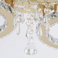 Kristall-LED-Deckenleuchte Modernes Ringdesign