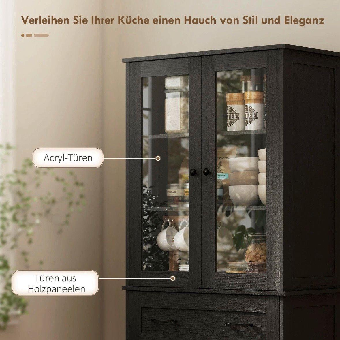 Küchenschrank Buffet schwarz