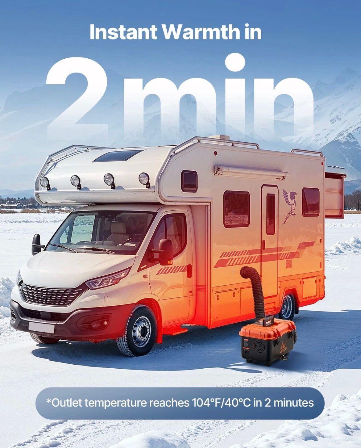 8kW Diesel Standheizung 12V/24V/220V All-in-One Heizung mit Fernbedienung