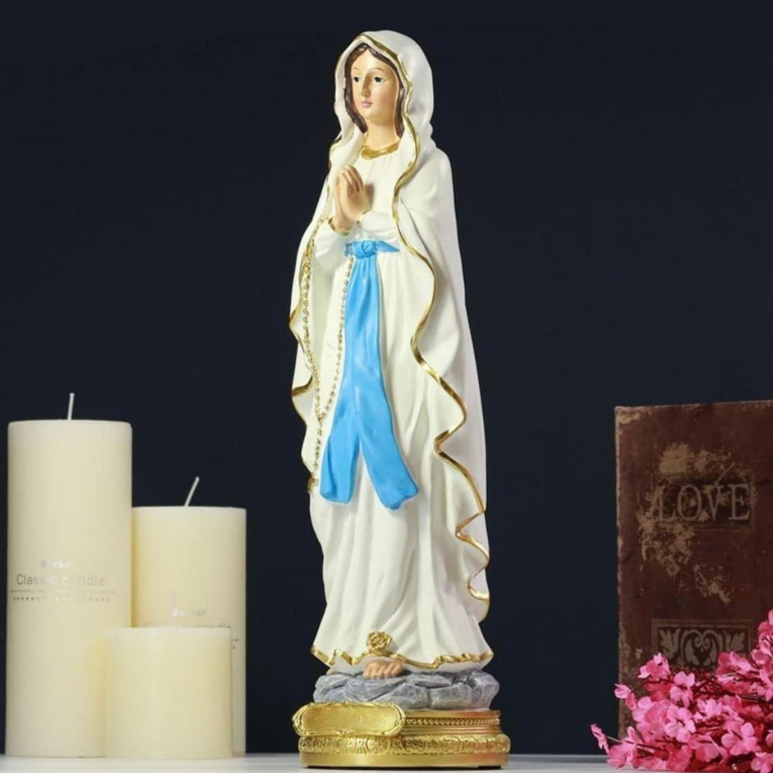 Jungfrau Maria Statue religiös Deko Figur Kunstharz