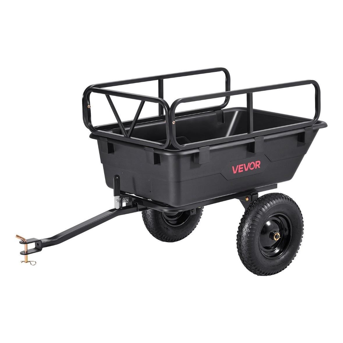 Kippanhänger ATV Rasentraktor 283L 226kg Hofanhänger mit Kippfunktion