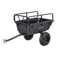 Kippanhänger ATV Rasentraktor 283L 226kg Hofanhänger mit Kippfunktion