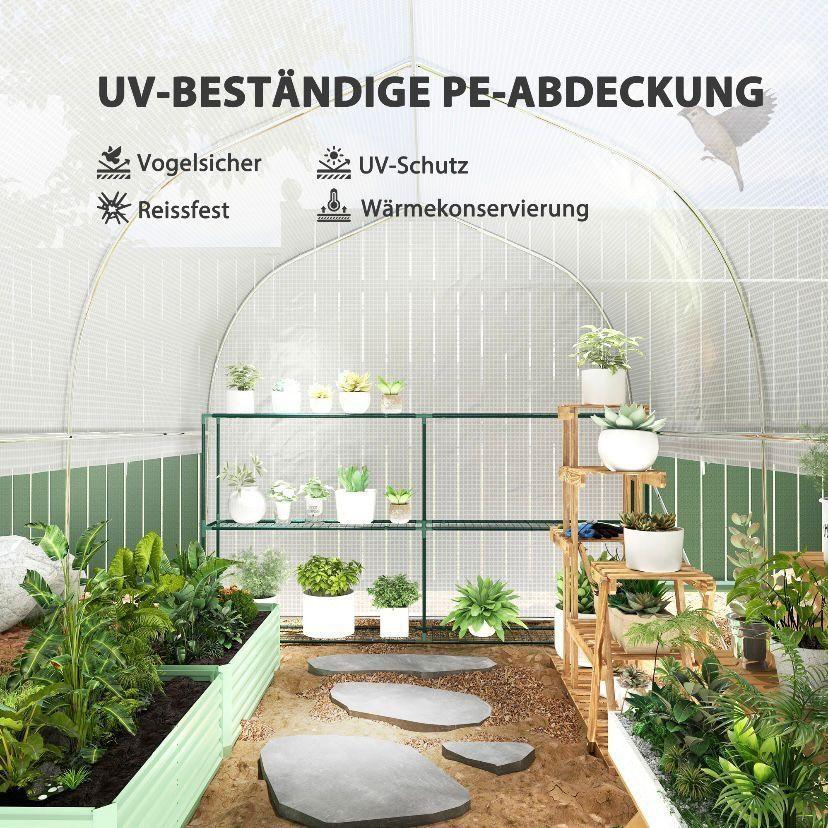 Foliengewächshaus 3×2×2 m Garten Gewächshaus