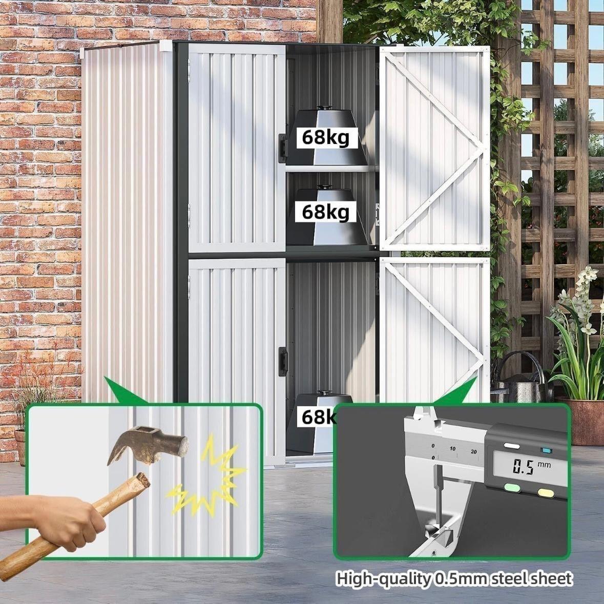 Gartenschrank Geräteschrank Metallschrank Schrank Gerätehaus