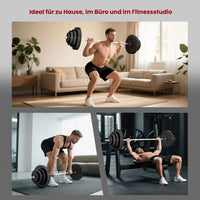 70-kg Langhantelset für effektives Ganzkörpertraining