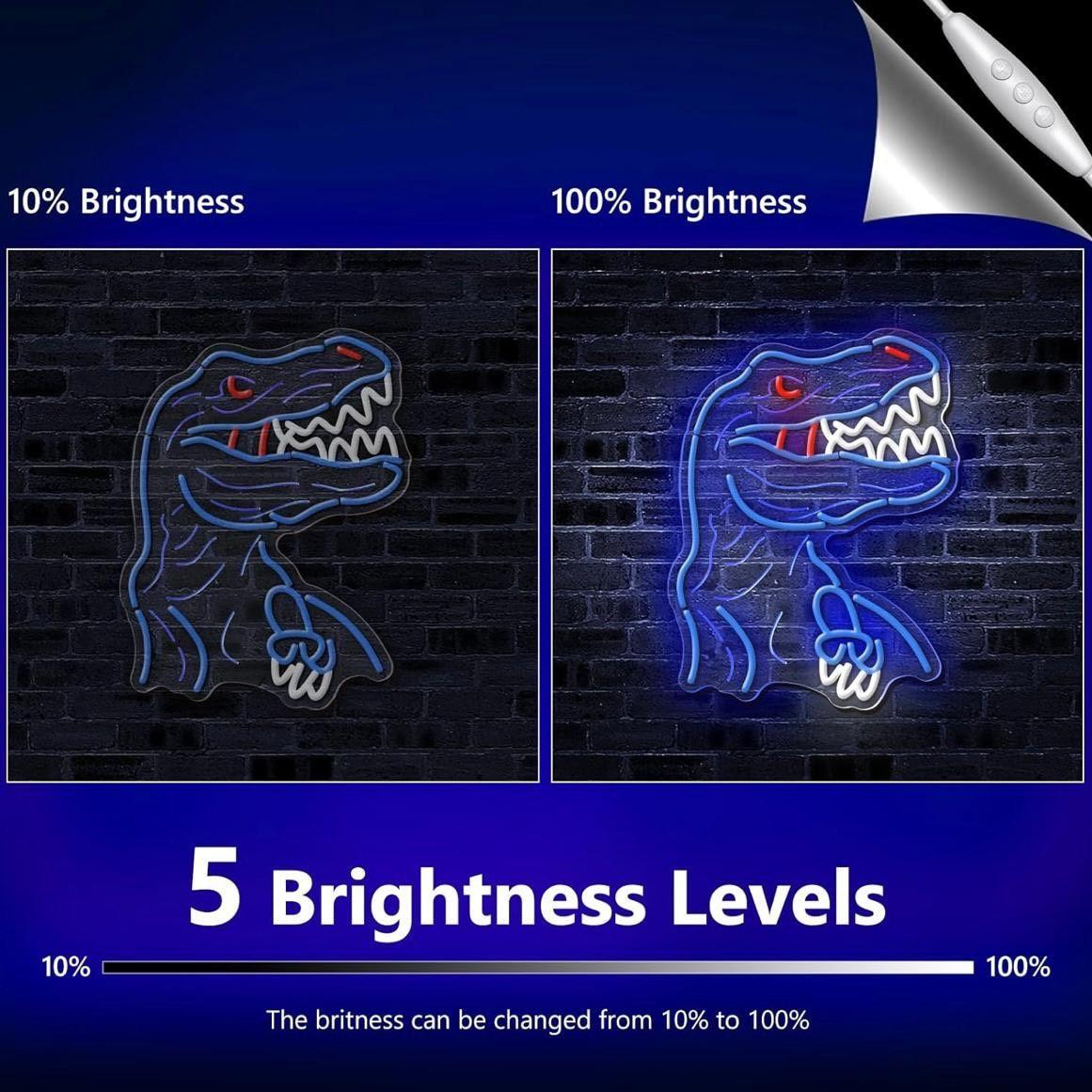 LED Neon Schild Dinosaurier