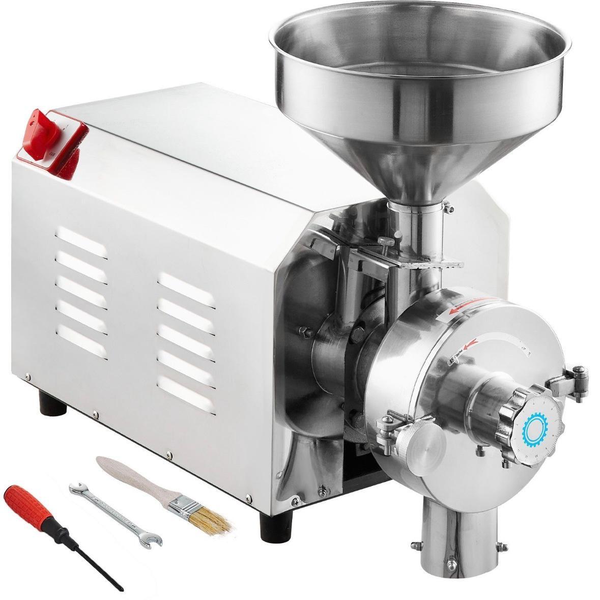 Elektrische Getreidemühle 2200W Kornmühle für Trockenmahlen