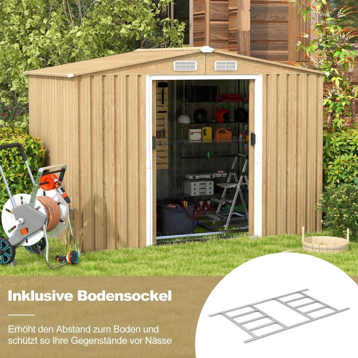 Gartenschuppen Gerätehaus 7m³ Schuppen Geräteschrank