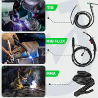 3in1 Inverter Schweißgerät MIG FLUX MMA TIG 200A