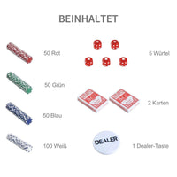 Pokerkoffer Set 500 Chips – Casino Komplettset