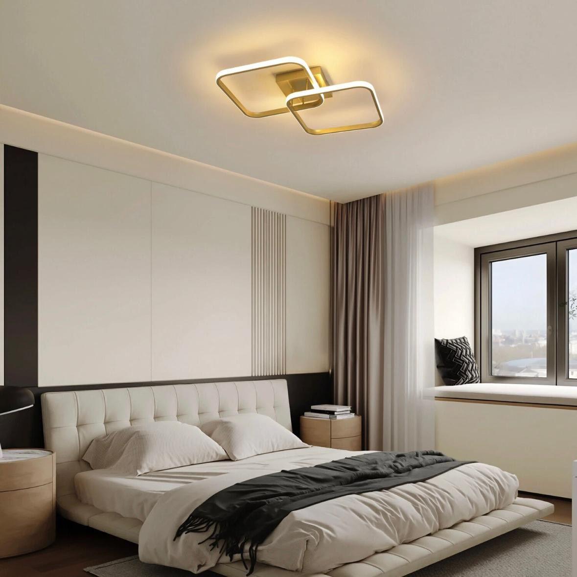 LED Deckenleuchte geometrisch 42W warmweiß