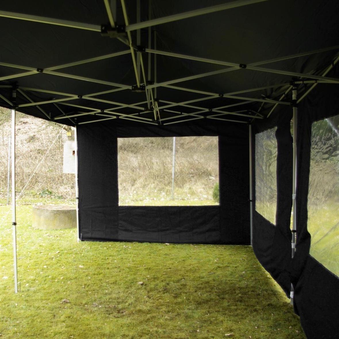 Faltpavillon 3×9m Partyzelt Aluminium mit Seitenteilen