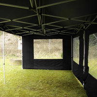 Faltpavillon 3×9m Partyzelt Aluminium mit Seitenteilen
