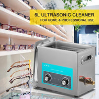 Ultraschallreiniger 6L 40 kHz mit Heizung & Timer Edelstahl