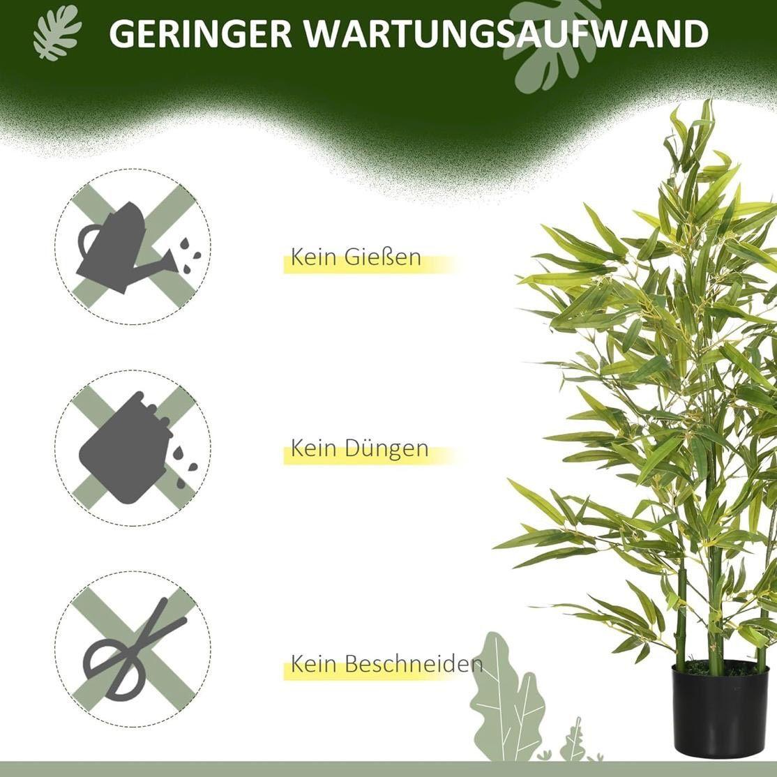 Künstliche Bambuspflanze 90cm mit Topf realistisch