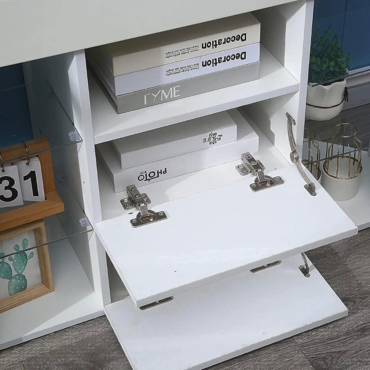 Modernes TV-Lowboard Eckdesign mit LED