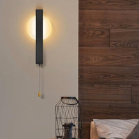 Moderne Wandleuchte mit Zugschalter rundes Design