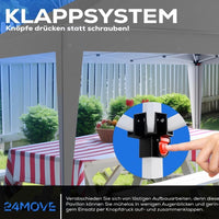Pavillon 3×3m moderner Sonnenschutz für Garten & Terrasse
