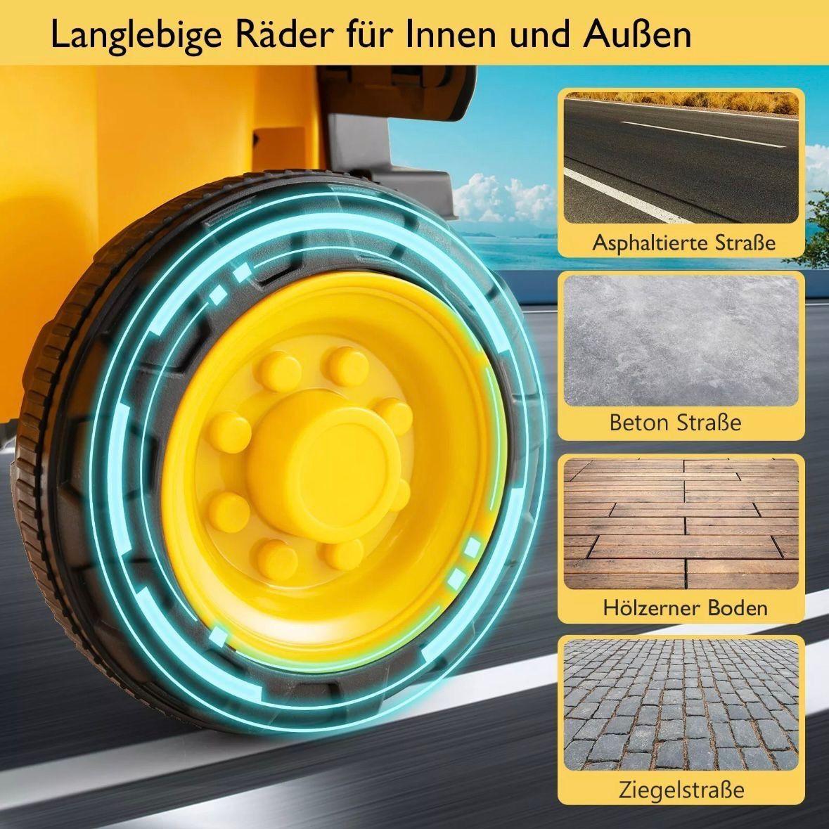 Kinder Elektro-Muldenkipper 6V Kippmulde & Helm