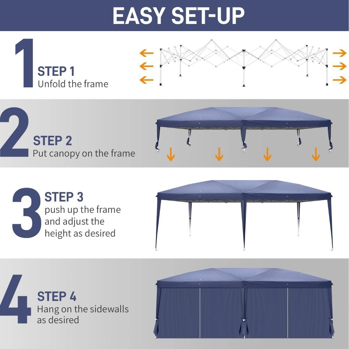 3×6 m Faltpavillon – Stabil, wetterfest & flexibel