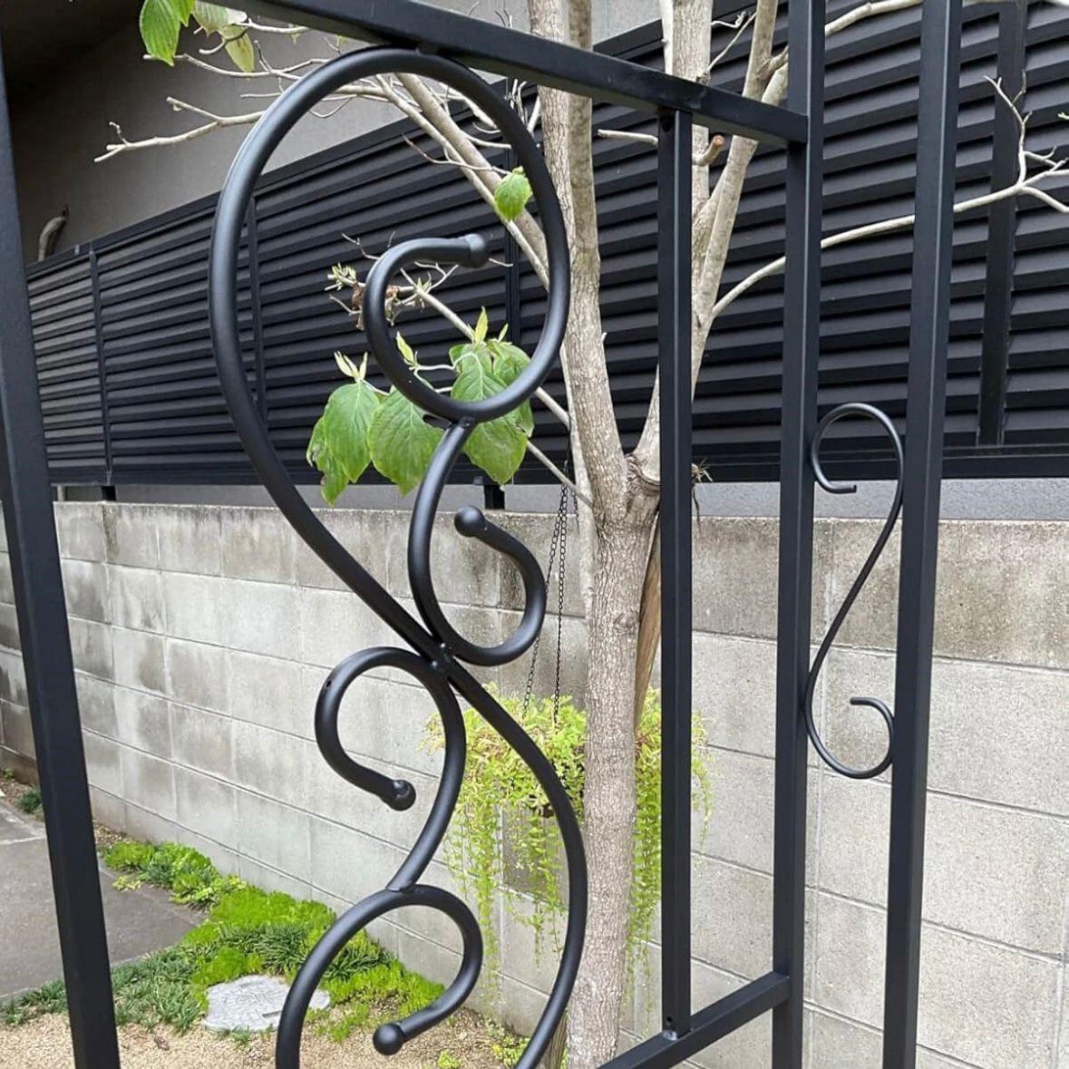Rosenbogen Metall Gartenbogen Rankhilfe Schwarz Eisen