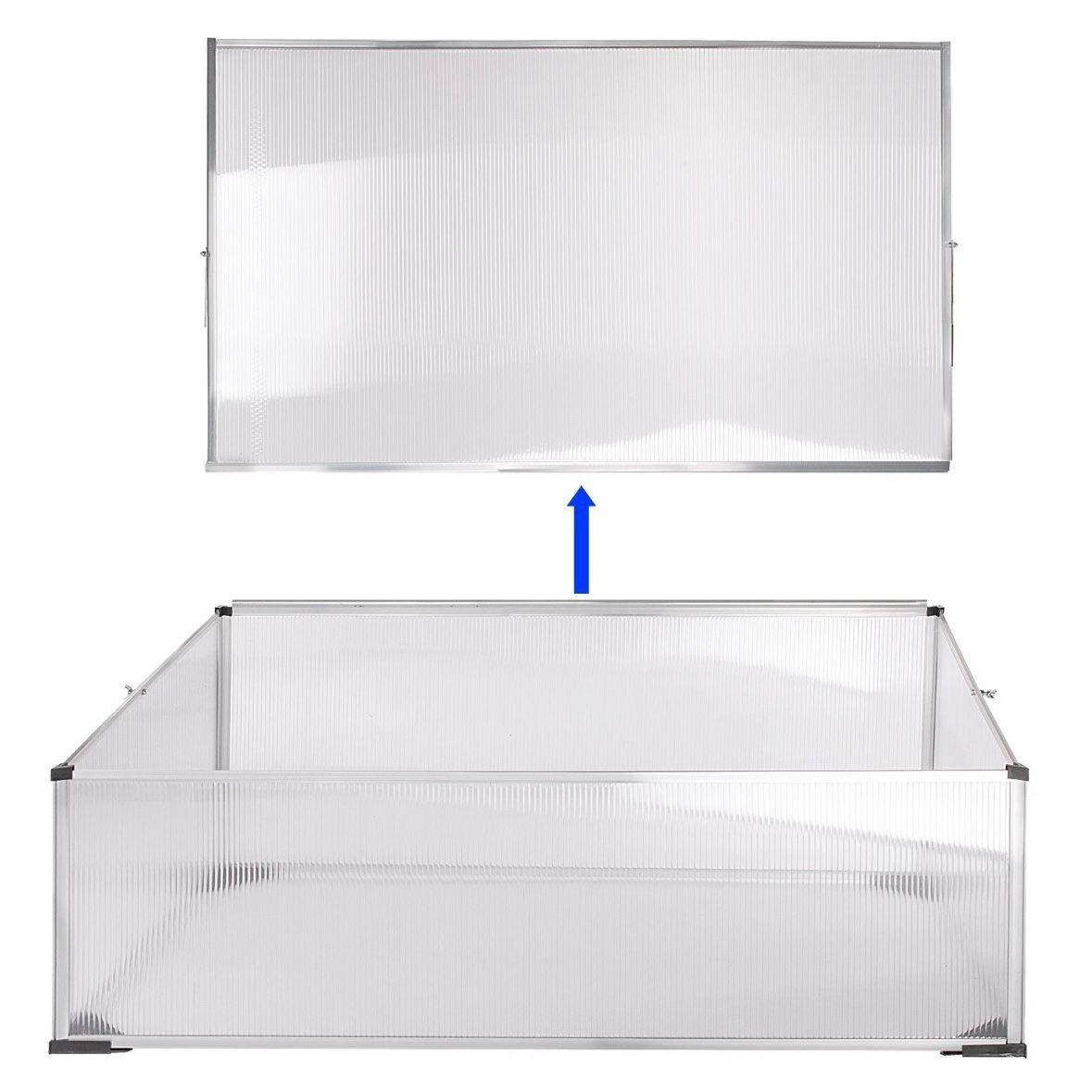 Kompaktes Frühbeet mit Aluminiumrahmen & UV-Schutz