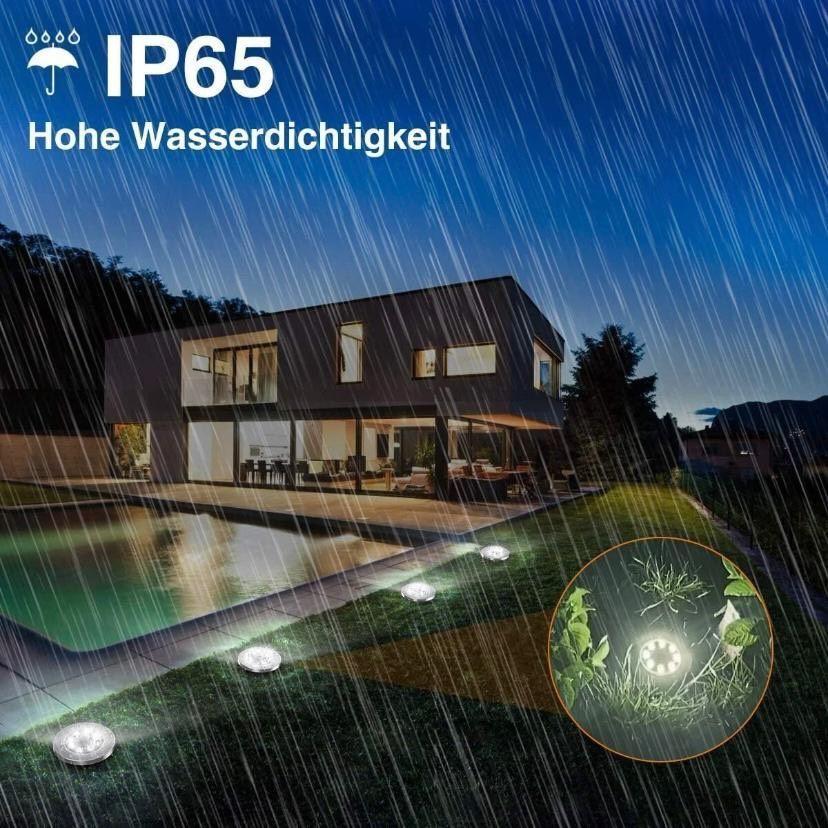 8er Set Solar Bodenstrahler