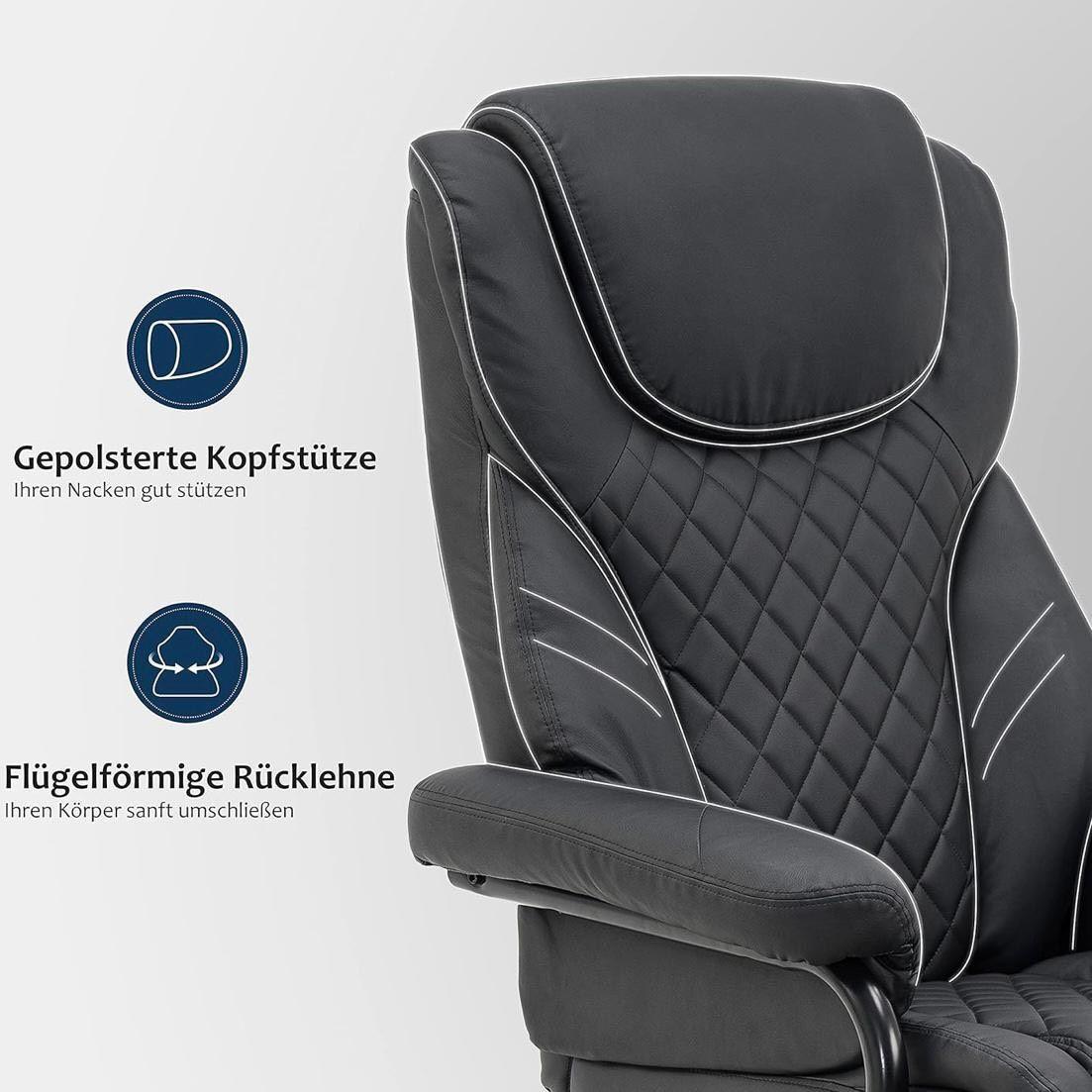 Moderner Relaxsessel mit Hocker drehbar & verstellbar