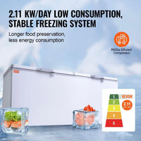 Gefriertruhe 561L mit 4 Körben Thermostat -28 bis -12°C