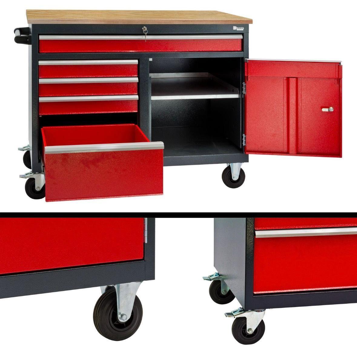 Werkbank mobil Werkzeugschrank 300kg