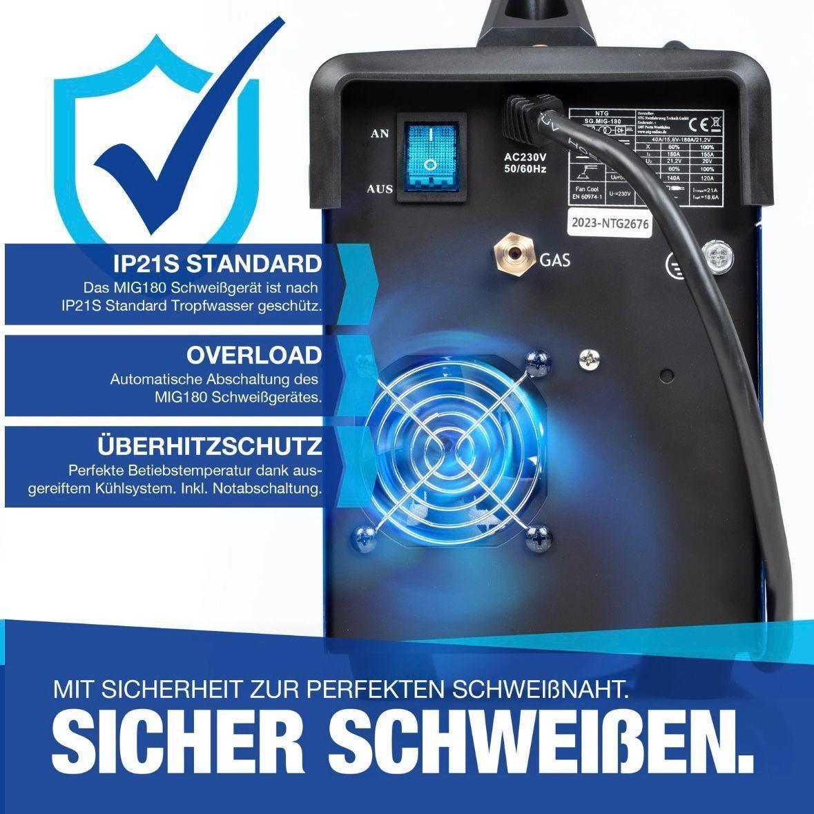 MIG MAG MMA Schweißgerät 180A Inverter