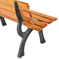 Gartenbank Holz Metall Parkbank Sitzbank Outdoor Terrasse
