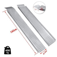 2x Auffahrrampen Aluminium klappbar 160cm Motorrad Quad