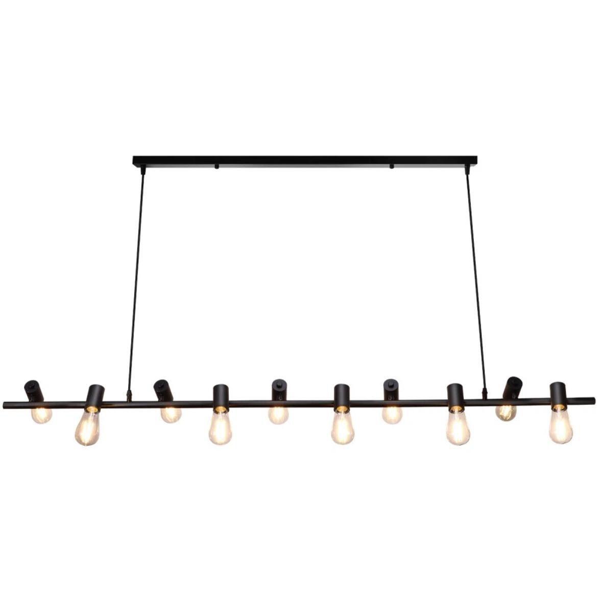 Vintage Pendelleuchte Industrie Design 10-flammig E27 Deckenlampe