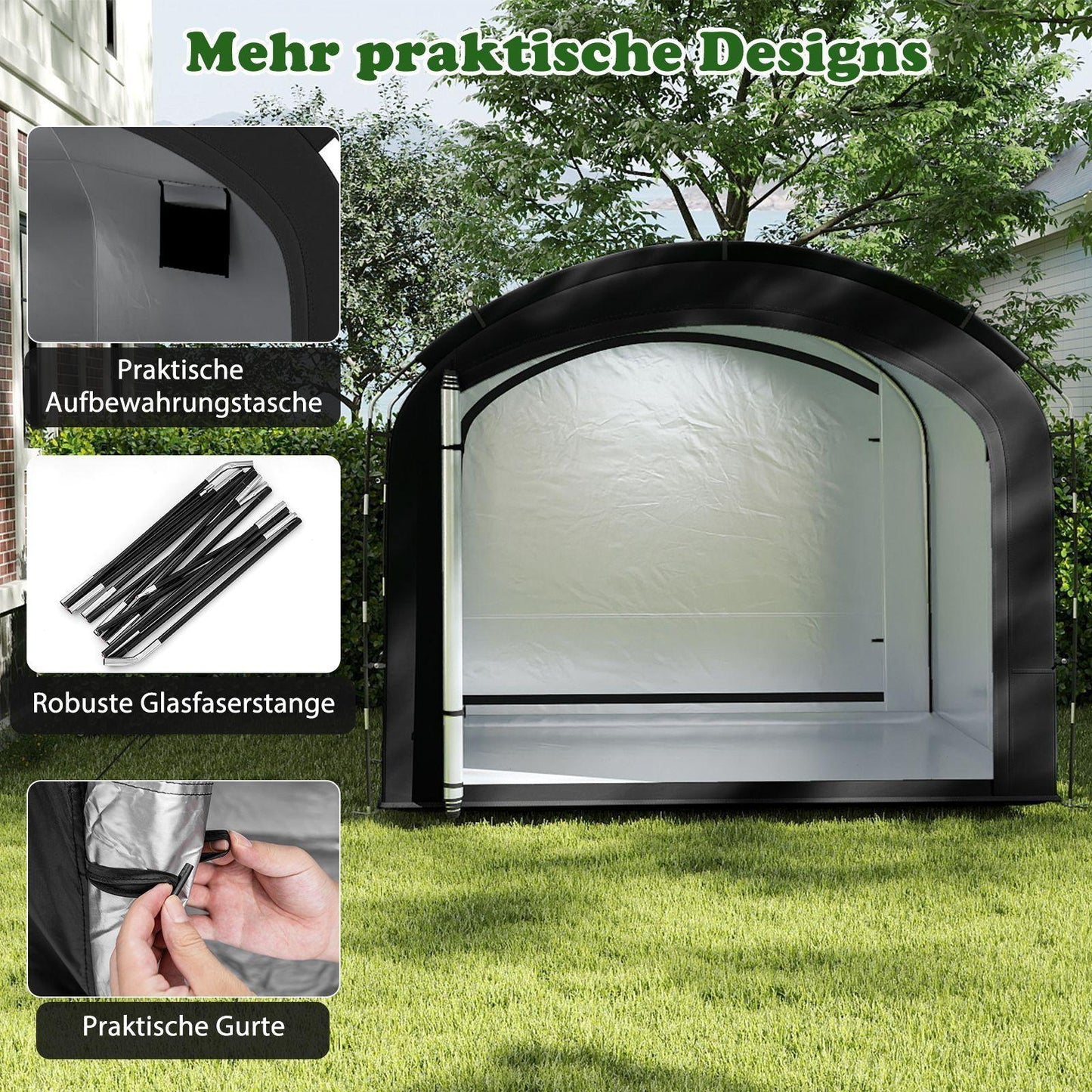 Fahrradgarage Zelt 8 Fahrräder