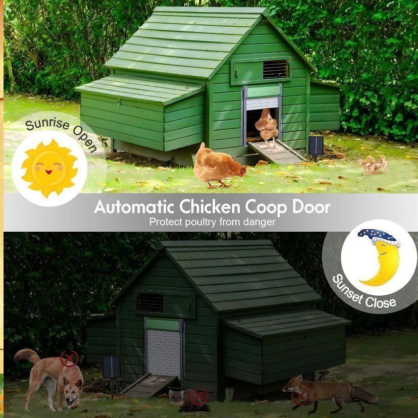 Automatische Hühnerklappe Alu