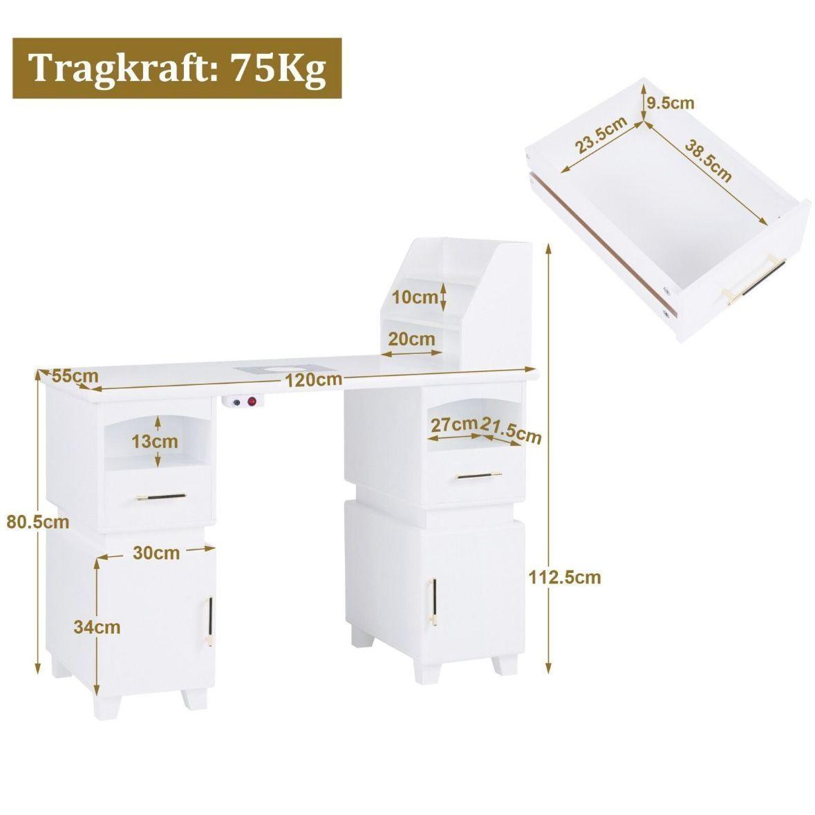 Manikürtisch mit Absaugung Nageltisch