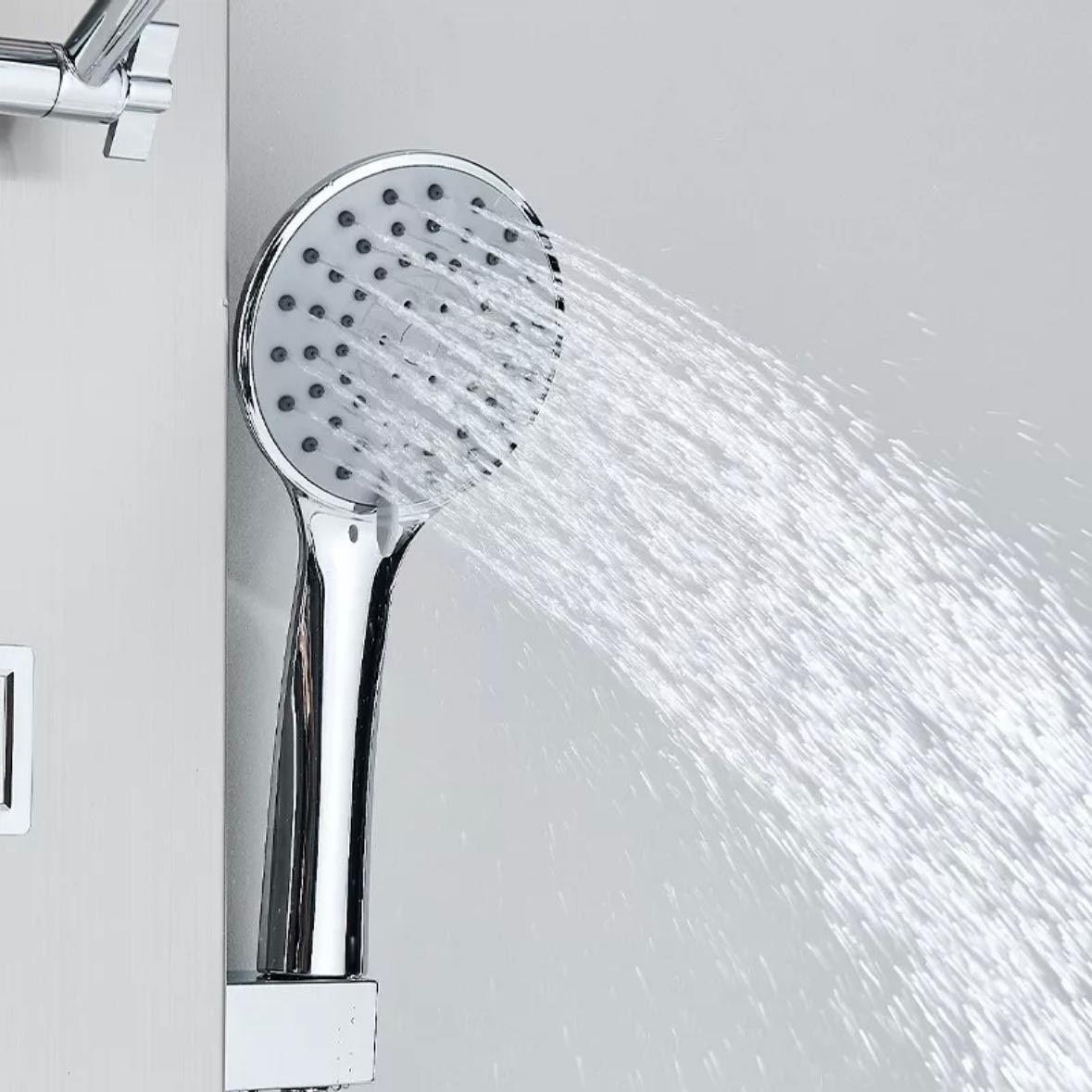 Edelstahl Duschpaneel mit Regendusche & Massagejets