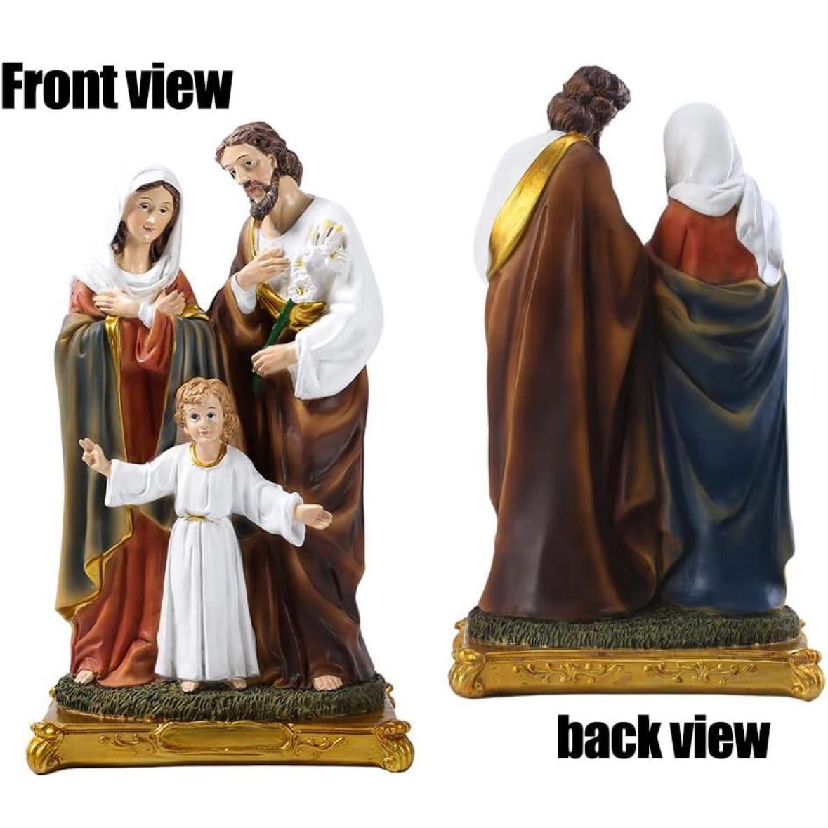 Heilige Familie Statue religiöse Figur Kunstharz Deko