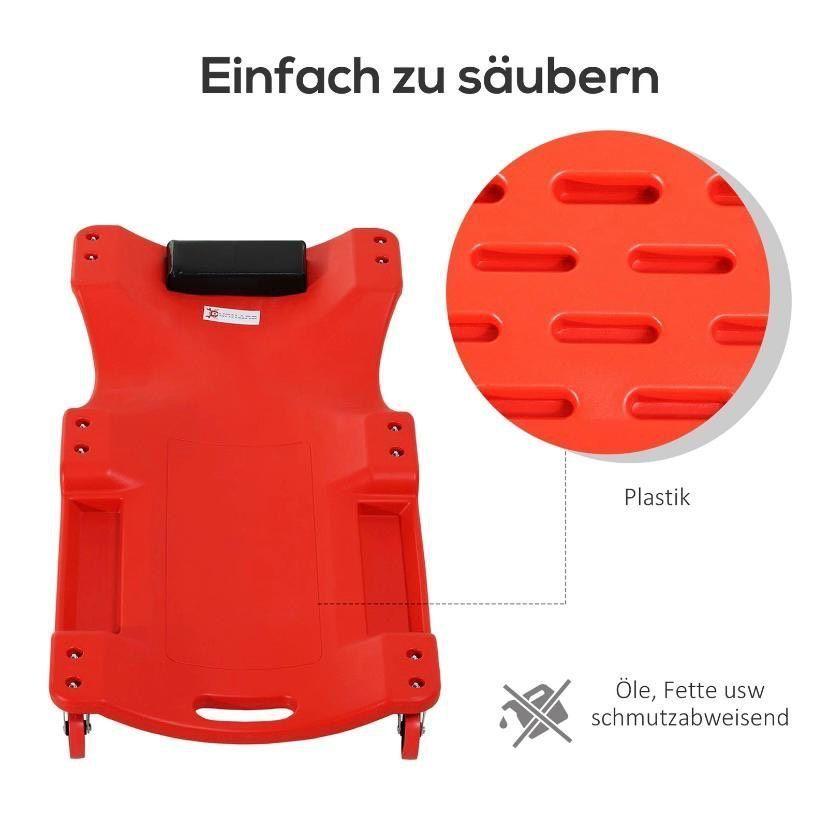 Werkstattliege Rollbrett Rot