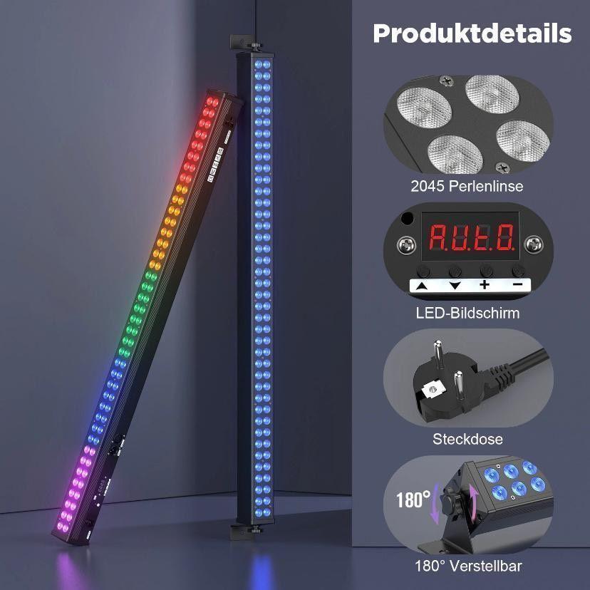 2er Set LED 180W RGB  DMX Bühnenbeleuchtung 80 LEDs