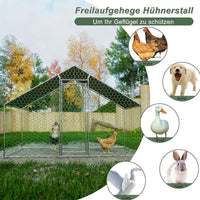 Freilaufgehege 3x1,5m Hühnerstall