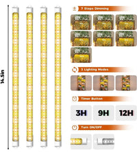 Pflanzenständer Holz 8 Ebenen LED Pflanzenlampe Indoor