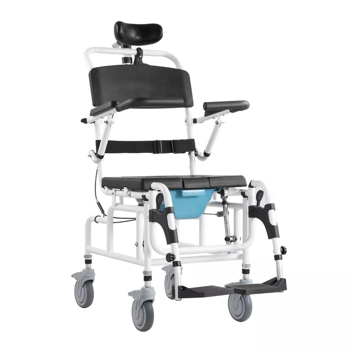 Toiletten- & Duschrollstuhl klappbar bis 136kg