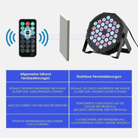 4x RGB LED Par-Lichter Bühnenbeleuchtung